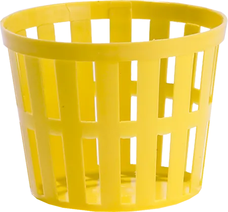 2 Quart Plastic Vented Hamper Style-Yellow [120]